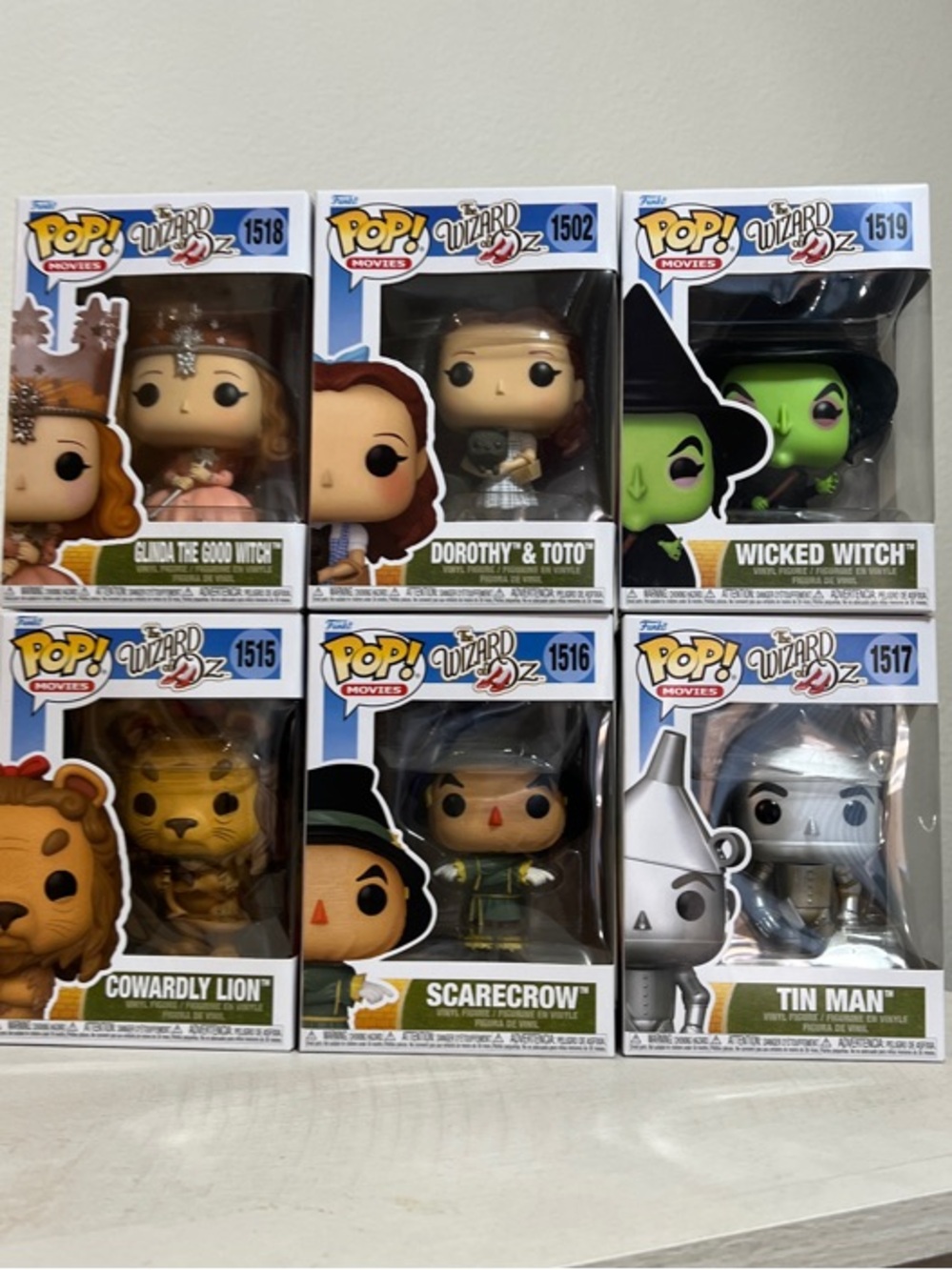 Funko Pop The Wizard of Oz set new in box